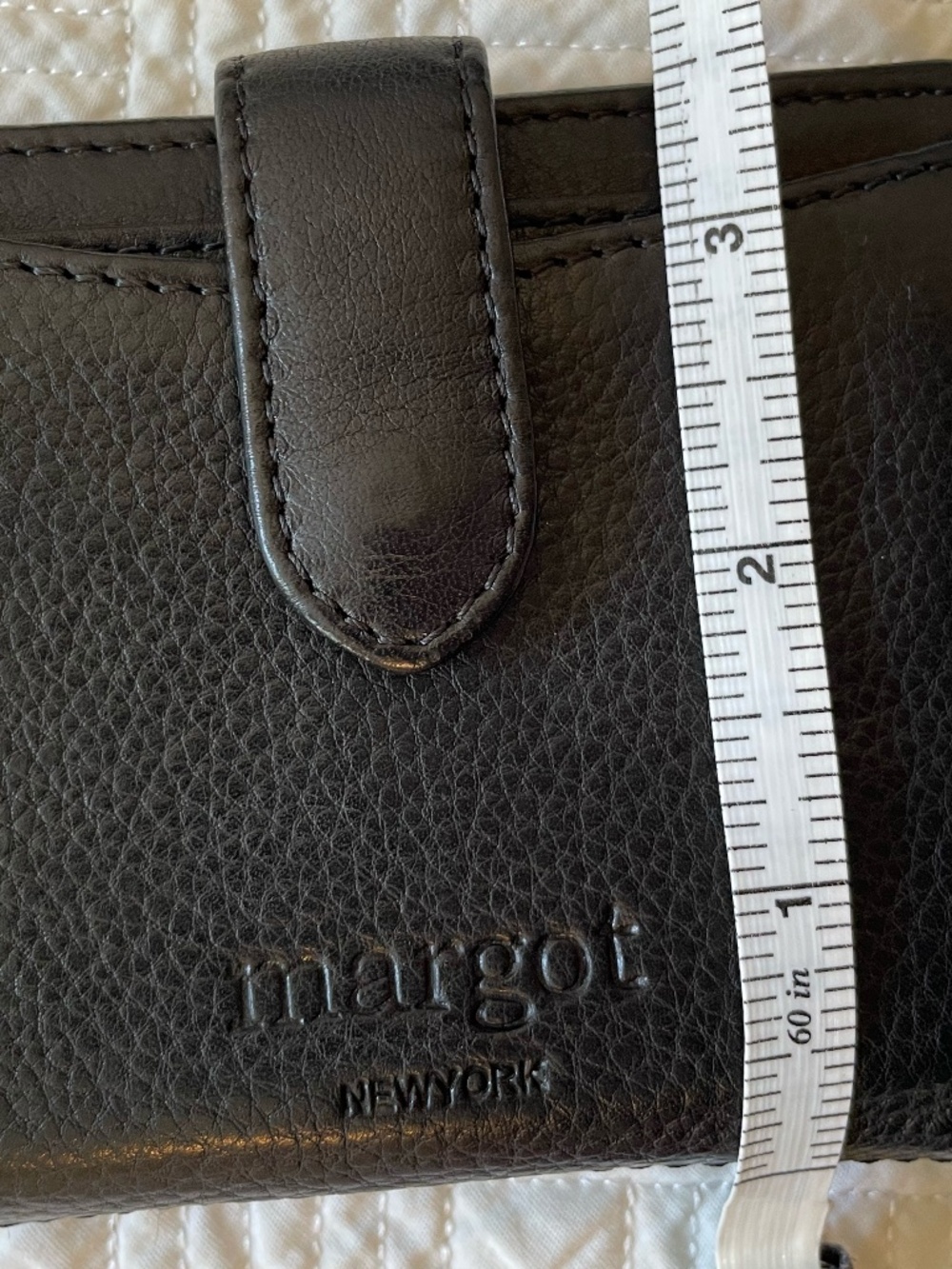 Margot New York Lizzie small bifold leather wallet in black - Picture 13 of 13